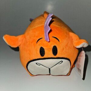 Bun Bun Orange Purple Stacking Plush Cow? Bull? Stuffed Toy Lovey 7" Long w/TAG